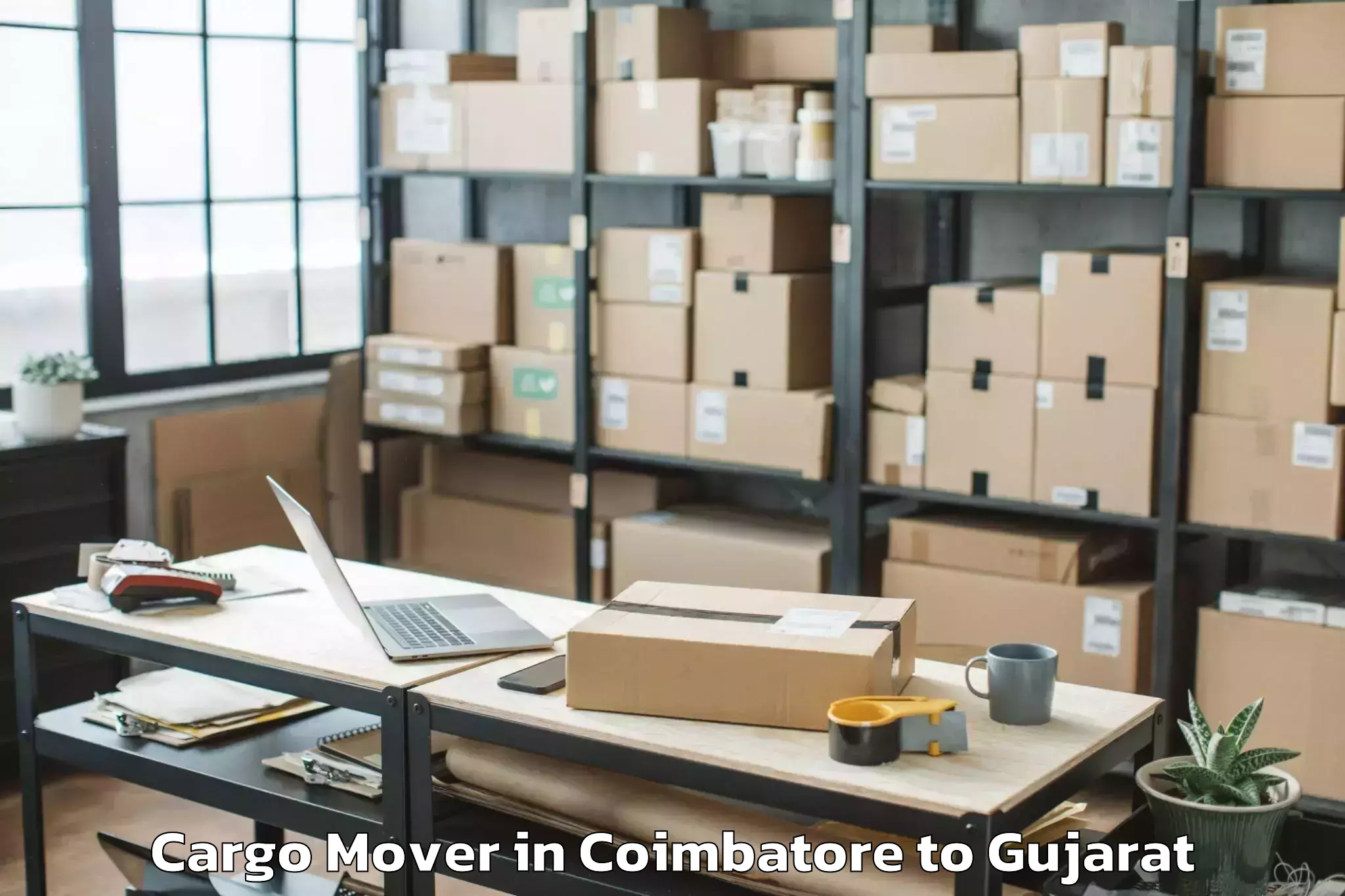 Top Coimbatore to Bhanvad Cargo Mover Available